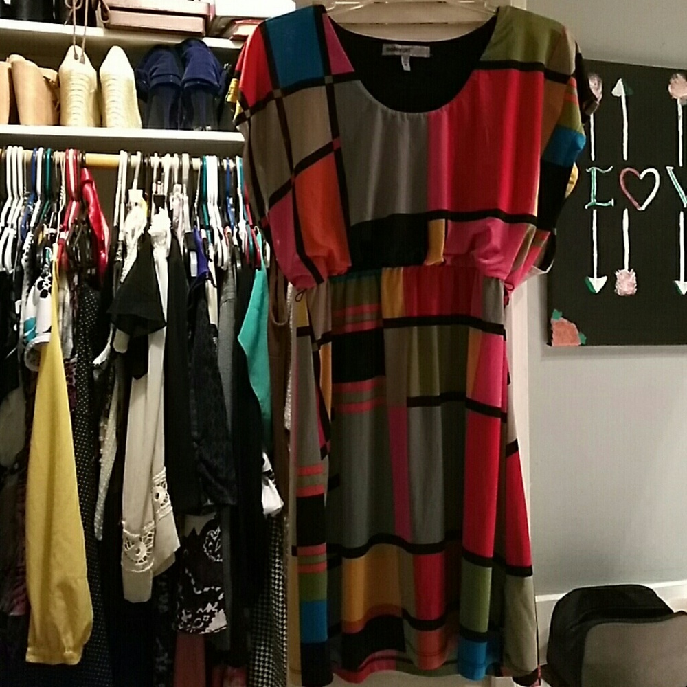 Med multi colored dress